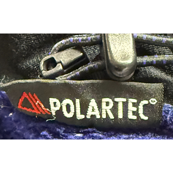 LL Bean Jacket Womens Large Blue Polartec Windpro Fleece Full Zip Hiking Outdoor - Picture 10 of 13